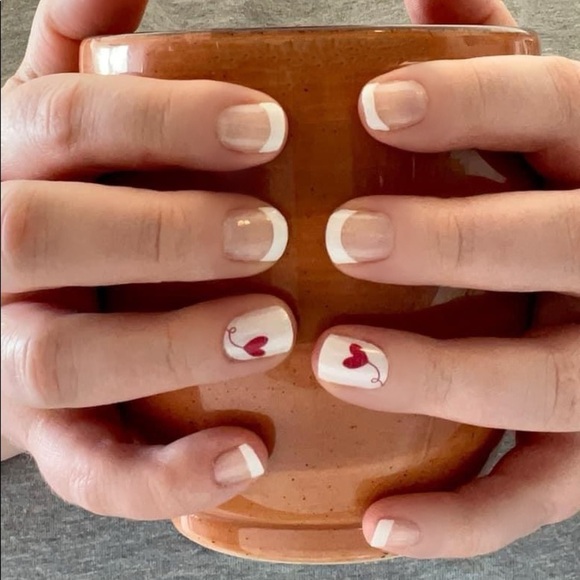 Color Street “Love Letter” creme finish of scribbled hearts & love nail strips - Picture 3 of 11